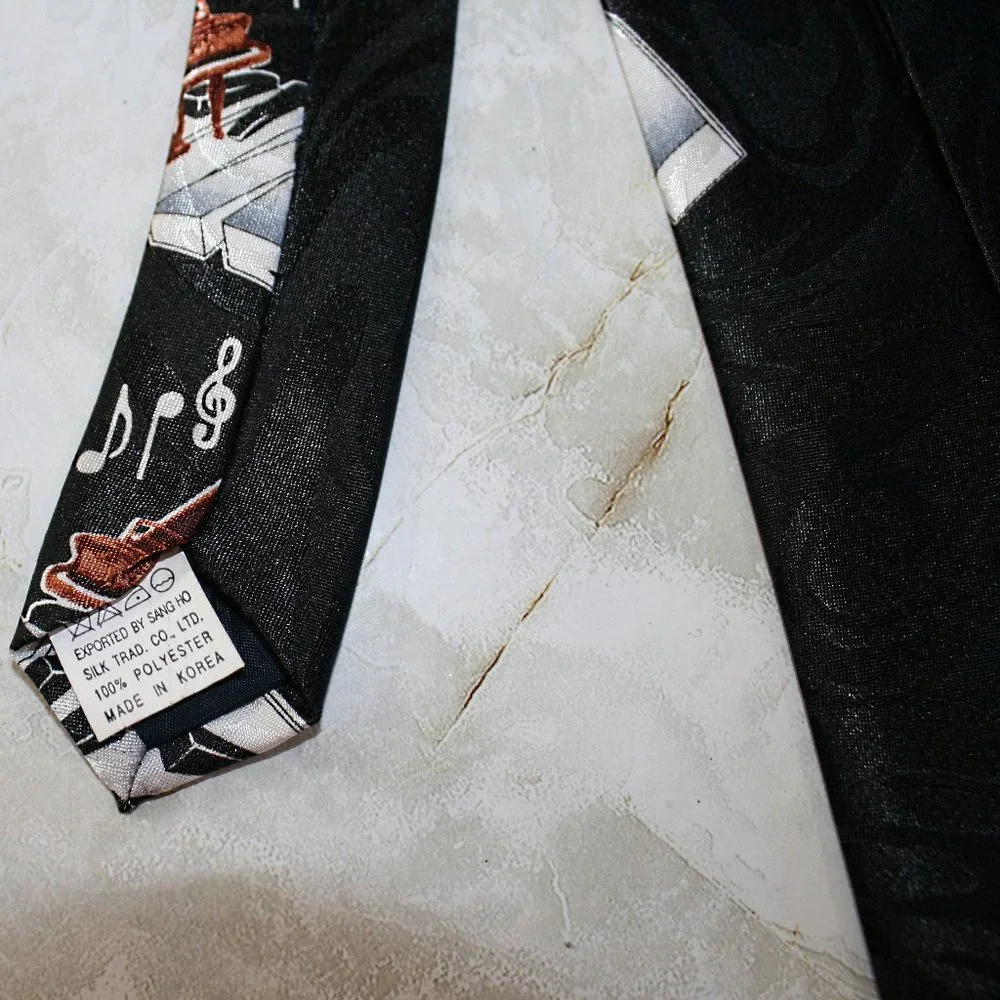 FRATELLO Neck Tie Piano Baby Grand Keyboard Colorful Musical Necktie